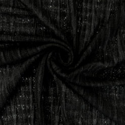 SALE Luxe Textured Stretch Mesh Fabric 6786 Black, by the yard