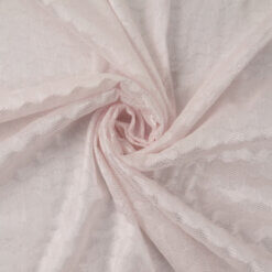 SALE Embroidered Stretch Mesh Lace Fabric 6792 Pink, by the yard