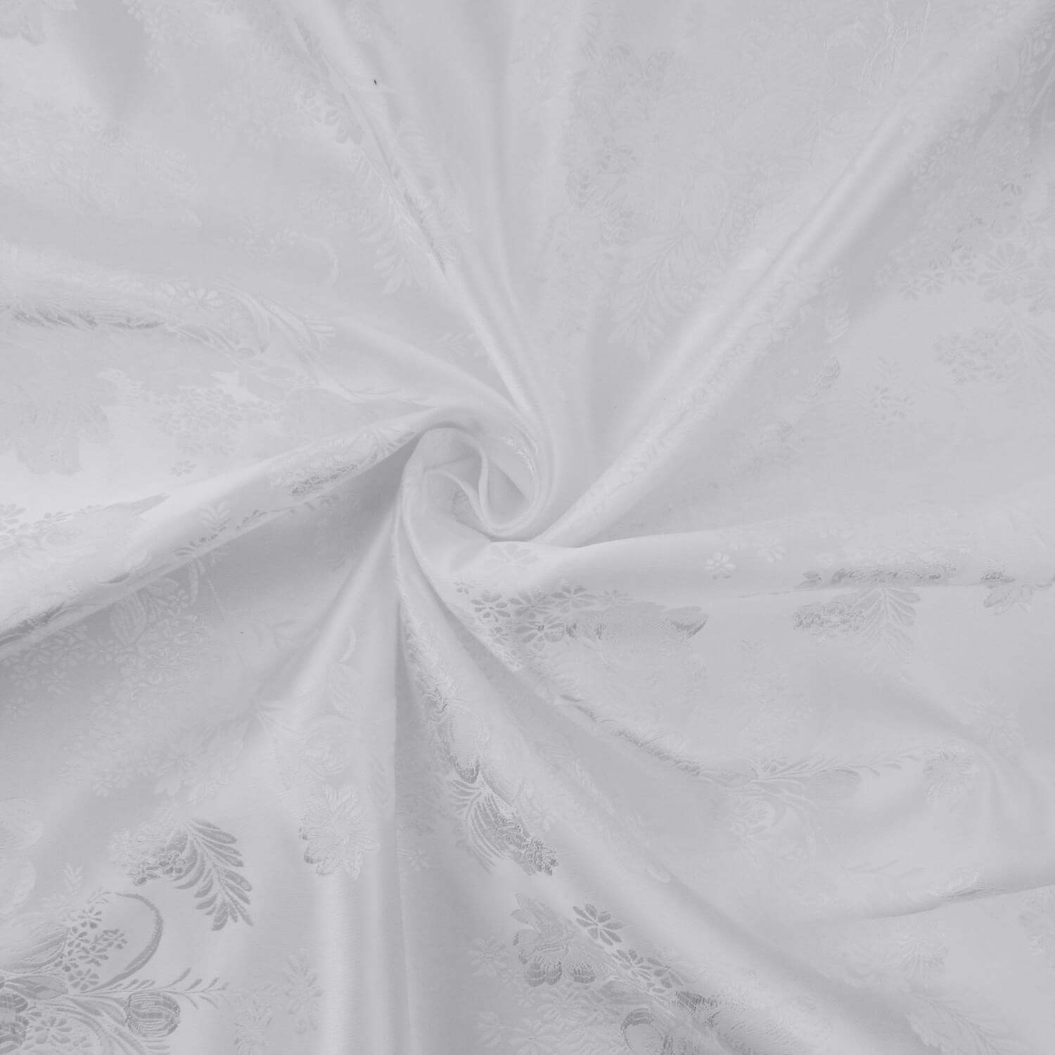 60" Chinese Brocade Fabric Vintage Floral White 35 yard bolt - Image 6