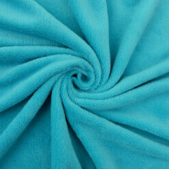 Wholesale Double-Sided Minky Fleece Fabric Aqua 20 yard bolt