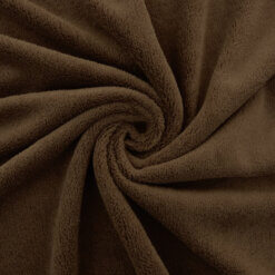 Wholesale Double-Sided Minky Fleece Fabric Brown 20 yard bolt