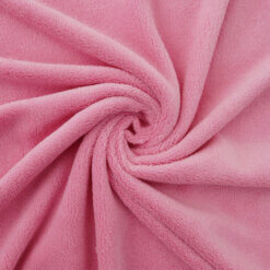Wholesale Double-Sided Minky Fleece Fabric Candy Pink 20 yard bolt