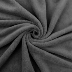 Wholesale Double-Sided Minky Fleece Fabric Gray 20 yard bolt