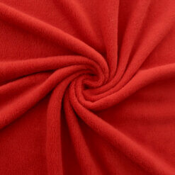 Wholesale Double-Sided Minky Fleece Fabric Red 20 yard bolt