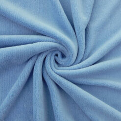Wholesale Double-Sided Minky Fleece Fabric Sky Blue 20 yard bolt