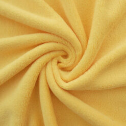 Wholesale Double-Sided Minky Fleece Fabric Yellow 20 yard bolt