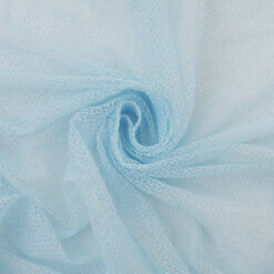 SALE Stretch Mesh Lace Fabric 6776 Blue by the yard