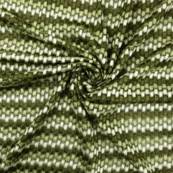SALE Italian Stretch Knit Fabric Olive 6835, by the yard