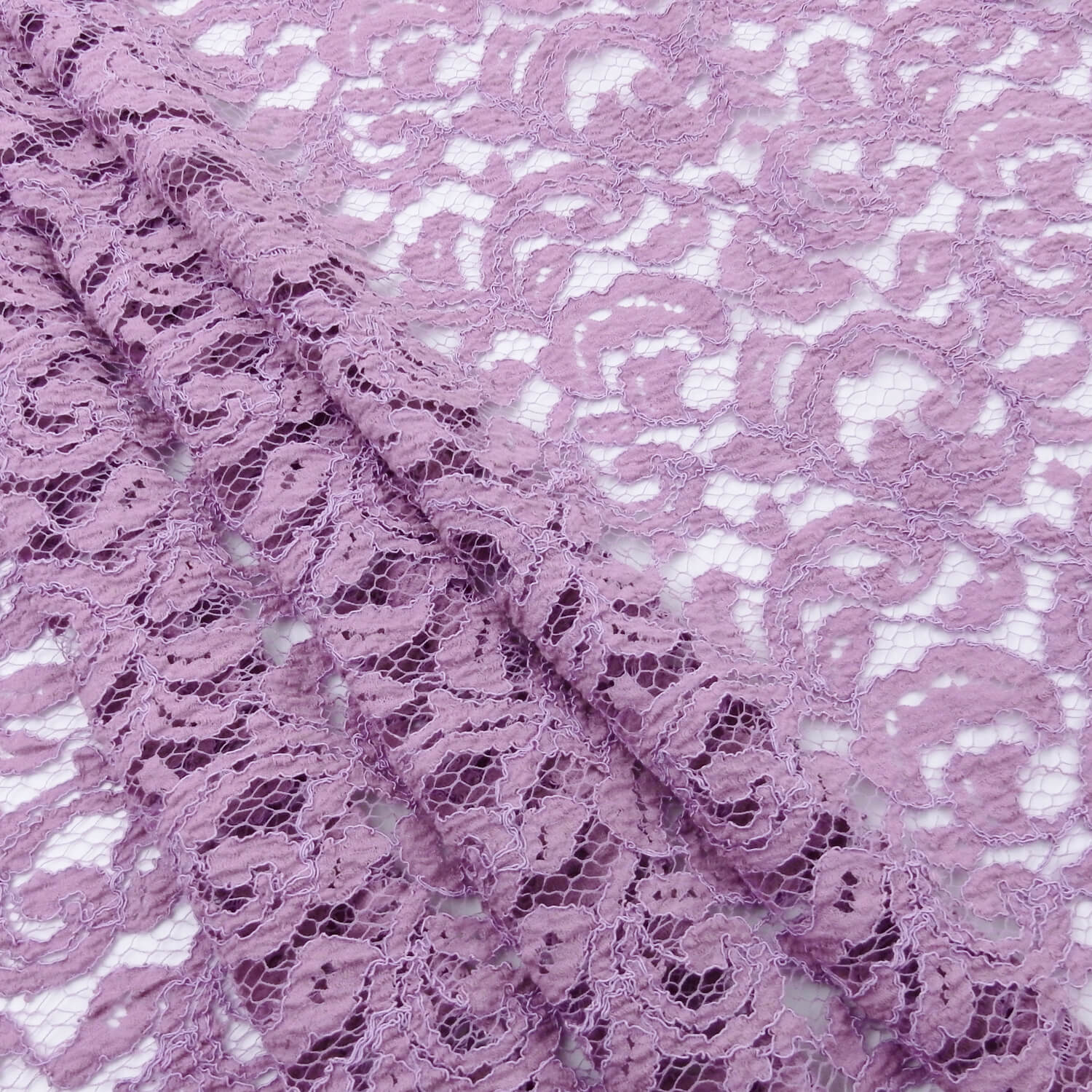 SALE Re-Embroidered Lace Fashion 6907 Lilac, by the yard - Image 6