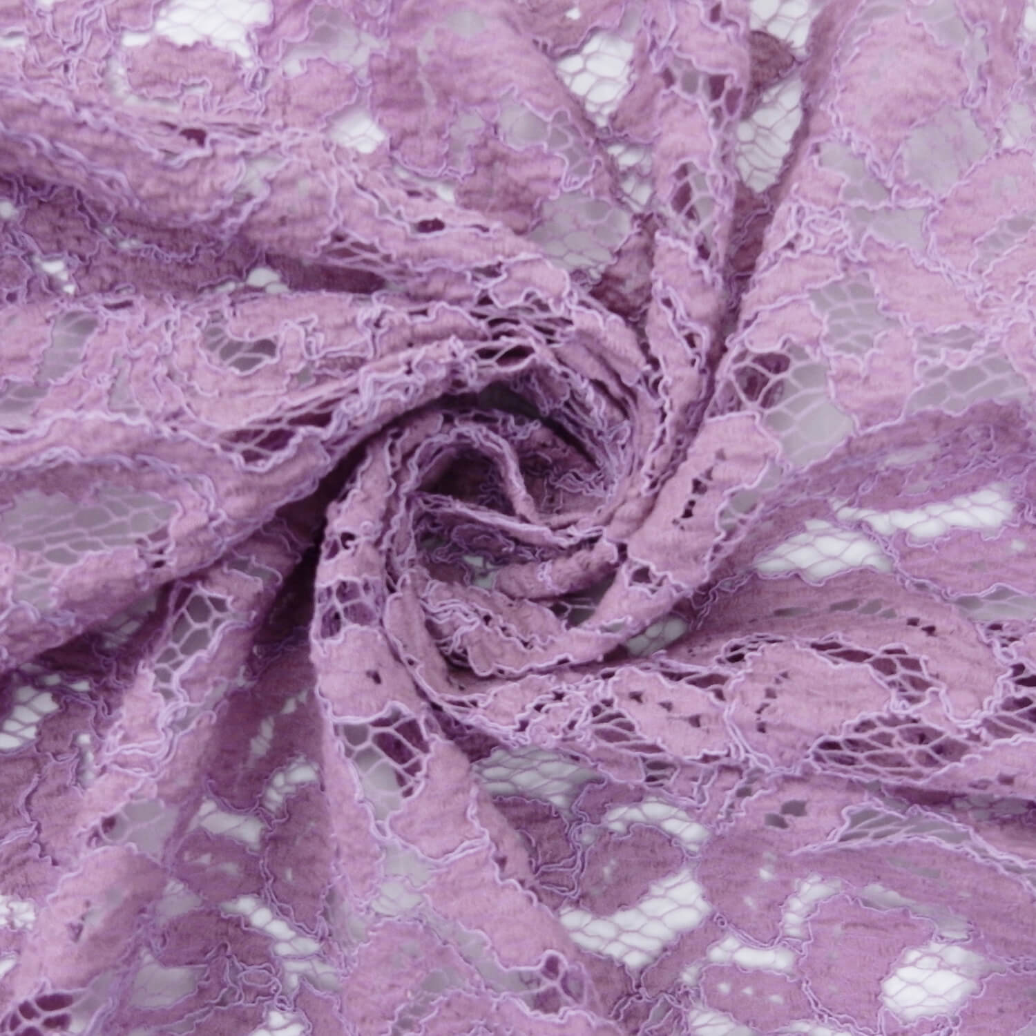 SALE Re-Embroidered Lace Fashion 6907 Lilac, by the yard - Image 3