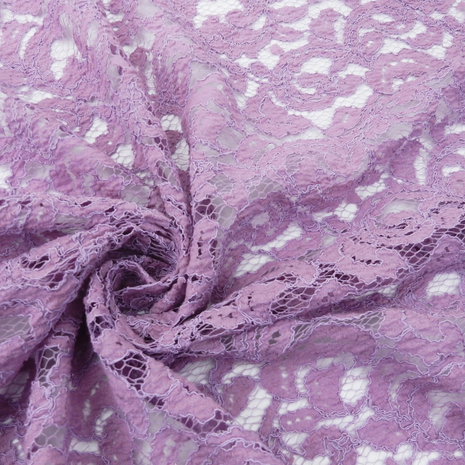 SALE Re-Embroidered Lace Fashion 6907 Lilac, by the yard - Image 2