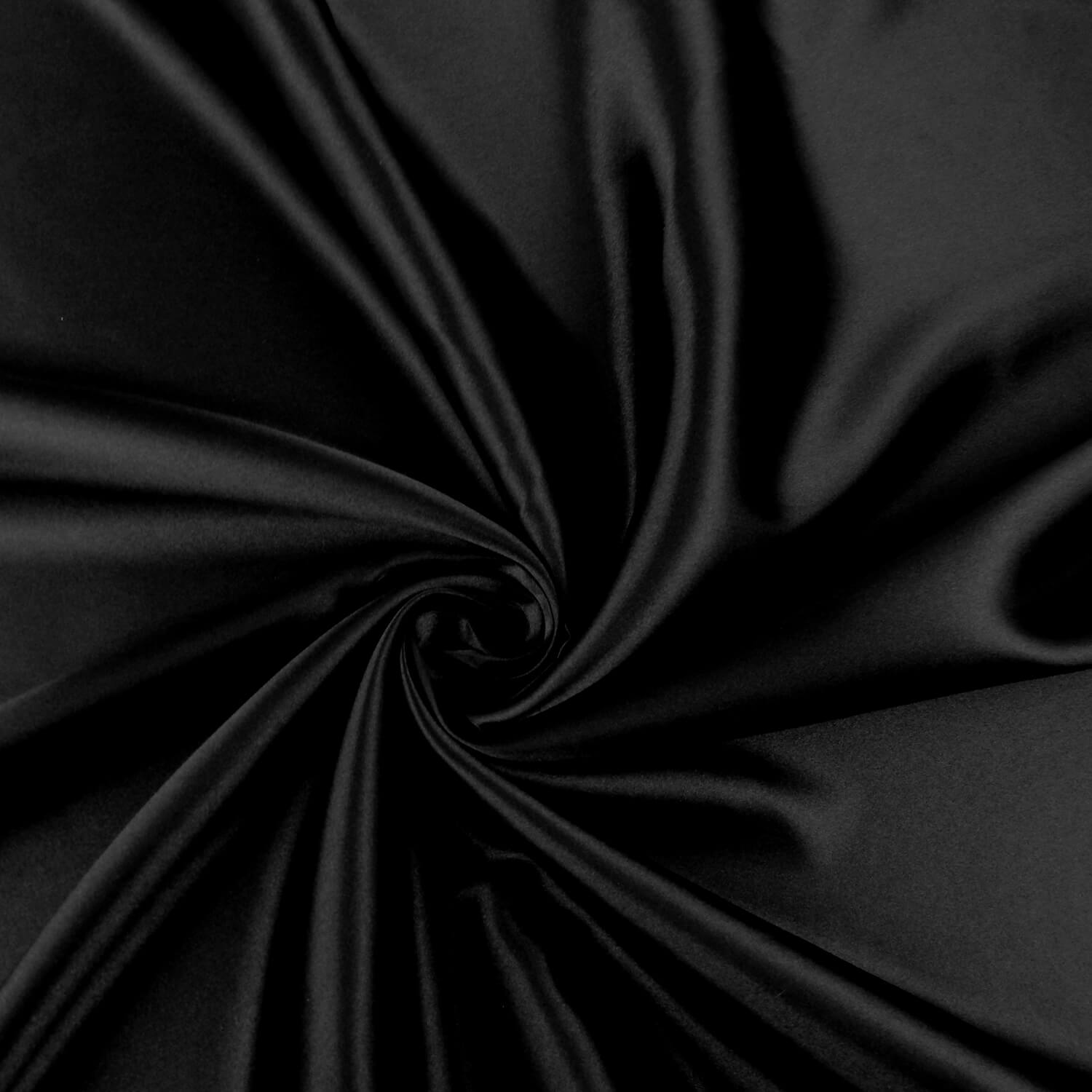 SALE Charmeuse Fabric Black, by the yard - Image 2