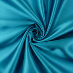 SALE Charmeuse Fabric Turquoise, by the yard