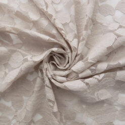 SALE Embroidered Floral Tulle Lace Fabric 6893 Blush, by the yard