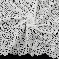 SALE Venice Lace Guipure Fabric Diamond White 6911, by the yard