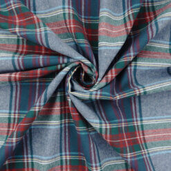 Wholesale Flannel Yarn Dyed Plaid Fabric Tad Chambray 110 yard roll
