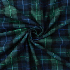 Flannel Yarn Dyed Plaid Fabric Tartan Black Watch 20 yard bolt