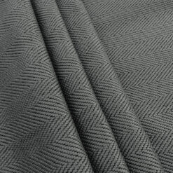 Lucerne Olefin Upholstery Fabric Smokey Gray, by the yard