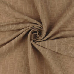 SALE Italian Embroidered Stretch Seersucker Fabric 6943 Taupe, by the yard