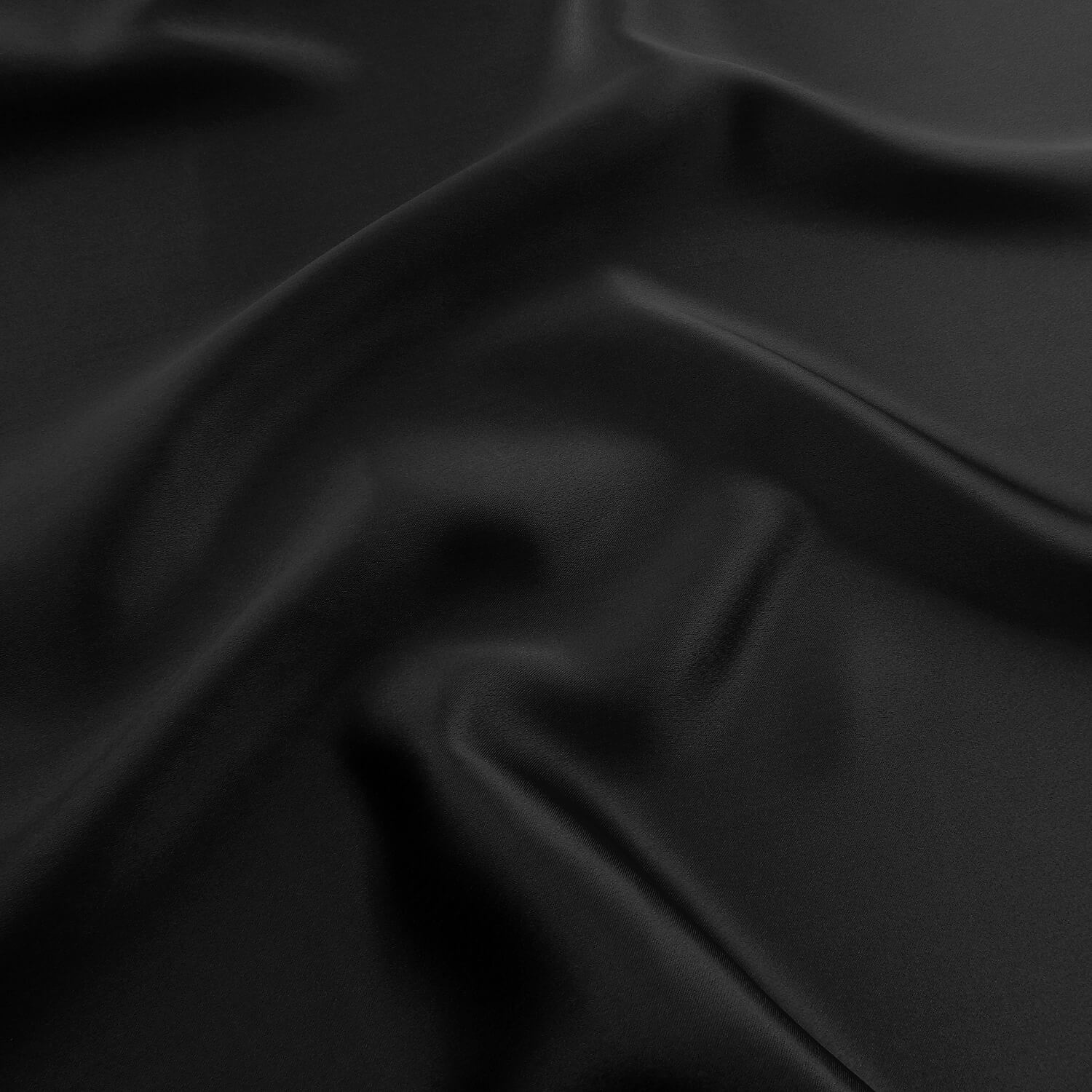 Crepe Back Satin Fabric Black 25 yard bolt - Image 5