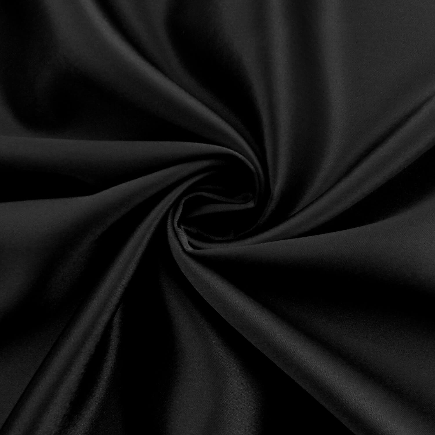Crepe Back Satin Fabric Black 25 yard bolt