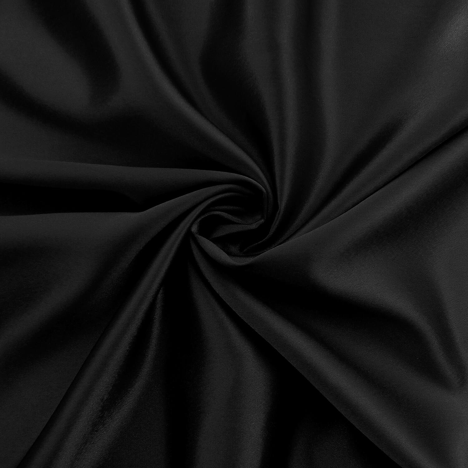 Crepe Back Satin Fabric Black 25 yard bolt - Image 2