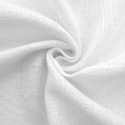 European Linen Burlap Fabric White, by the yard