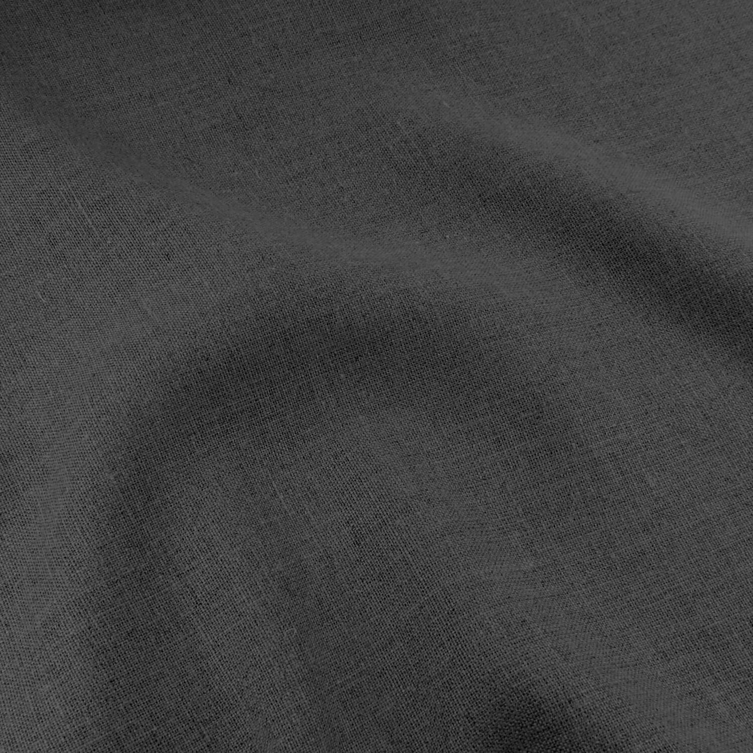Medium Weight Belgian Linen Fabric Smoke, by the yard - Image 4