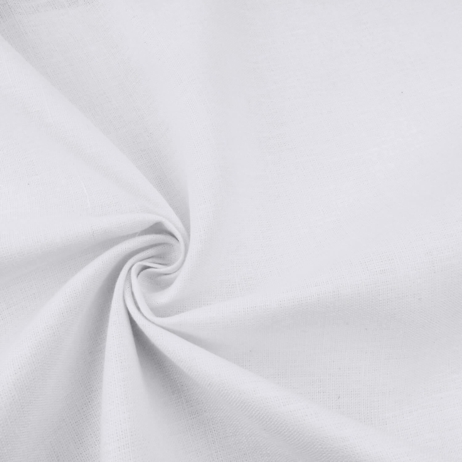 Medium Weight Belgian Linen Fabric White, by the yard - Image 4