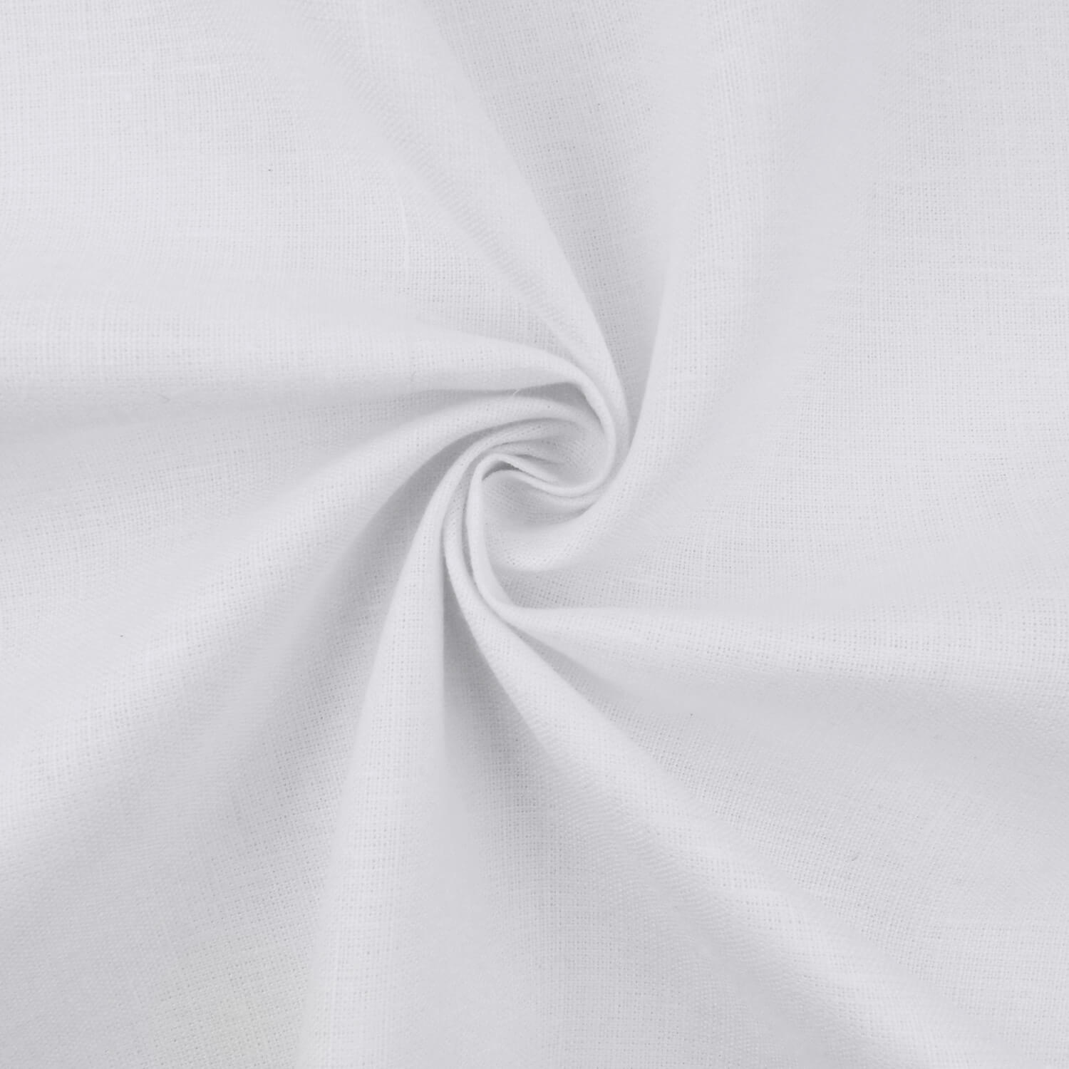 Medium Weight Belgian Linen Fabric White, by the yard - Image 3