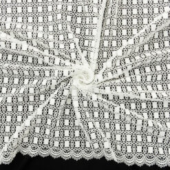 SALE Venice Lace Guipure Fabric Diamond White 6806, by the yard
