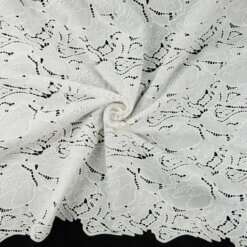 SALE Venice Lace Guipure Fabric Diamond White 6923, by the yard