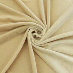 Wholesale Stretch Spandex Velvet Fabric Champagne 62 yard roll