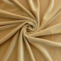 Wholesale Stretch Spandex Velvet Fabric French Beige 62 yard roll