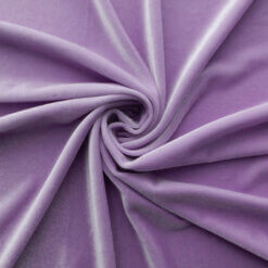 Wholesale Stretch Spandex Velvet Fabric Lavender 62 yard roll