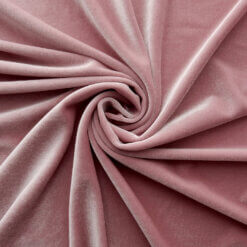 Wholesale Stretch Spandex Velvet Fabric Rose 62 yard roll