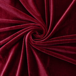 Wholesale Stretch Spandex Velvet Fabric Wine 62 yard roll