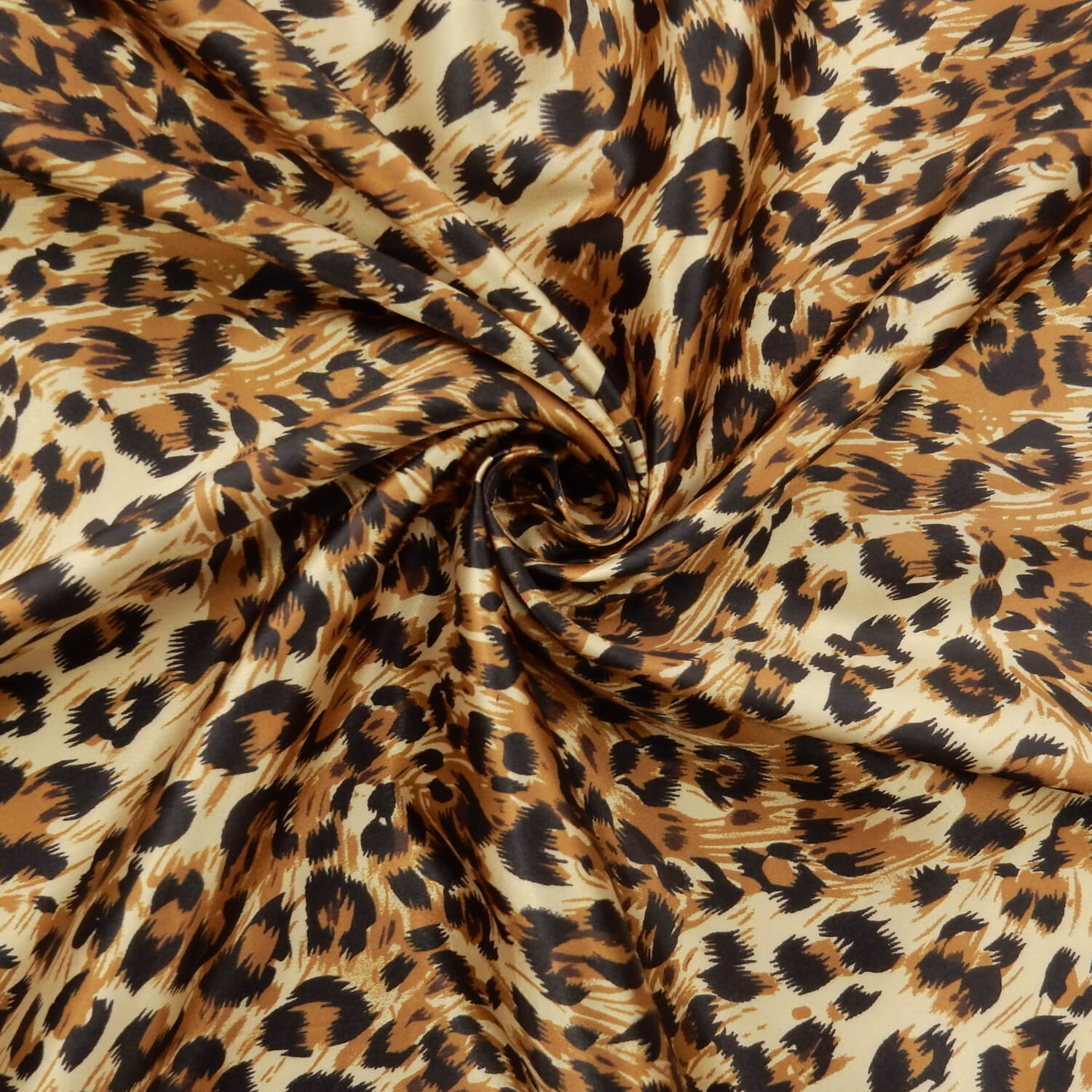 Wholesale Cheetah Charmeuse Satin Fabric 90 yard roll - Image 2