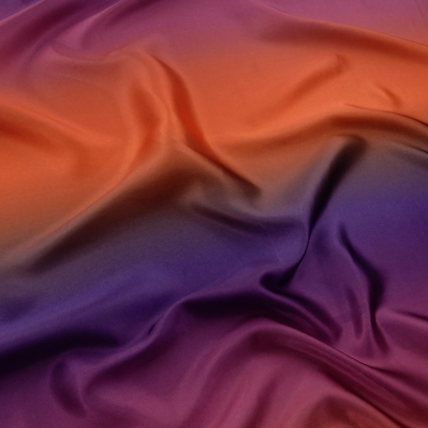 Wholesale Rainbow Charmeuse Satin Fabric Orange 100 yard roll - Image 5