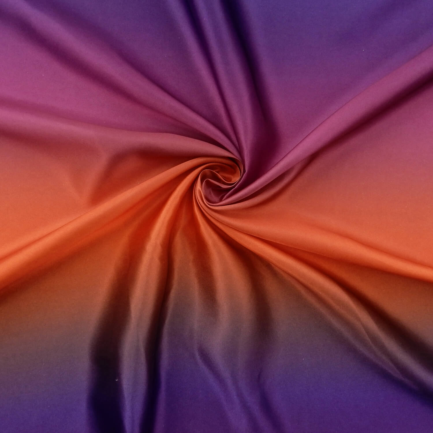 Wholesale Rainbow Charmeuse Satin Fabric Orange 100 yard roll - Image 4