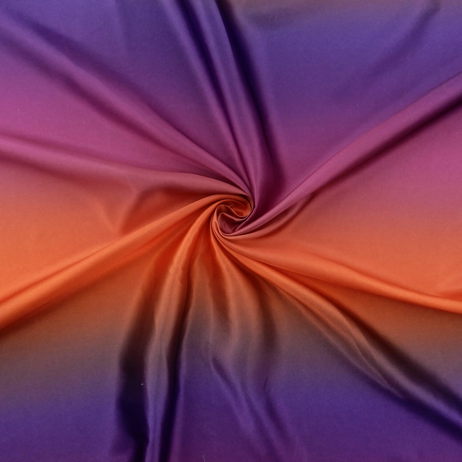 Wholesale Rainbow Charmeuse Satin Fabric Orange 100 yard roll - Image 2