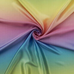 Wholesale Rainbow Charmeuse Satin Fabric Pink 100 yard roll