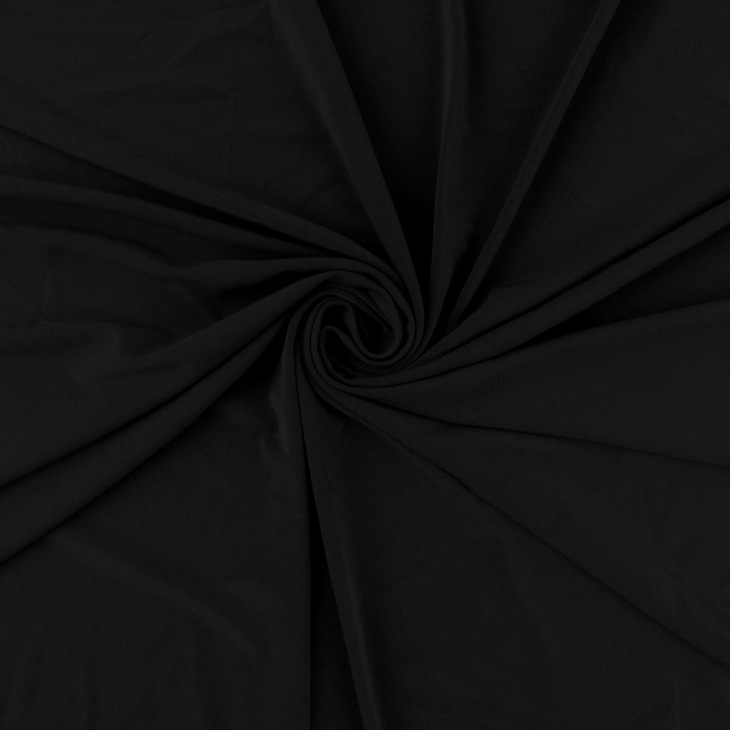 5 Yard Piece SALE Lightweight Stretch Tricot Fabric Black