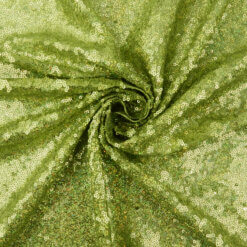 SALE Stretch Hologram Sequin on Mesh Fabric 6960 Citron, by the yard