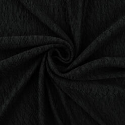 4 Yard Piece SALE Textured Spandex Knit Fabric XS1126 Black