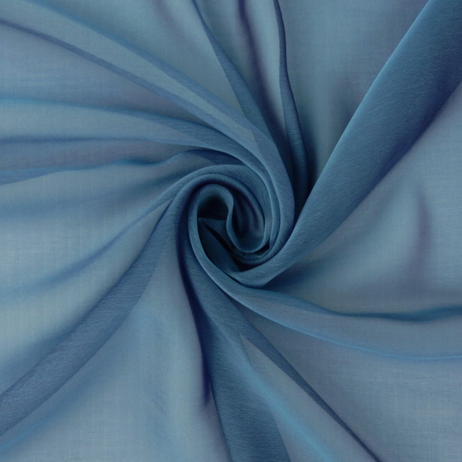 Waterfall Two Tone Chiffon Fabric Blue/Red, by the yard - Image 6