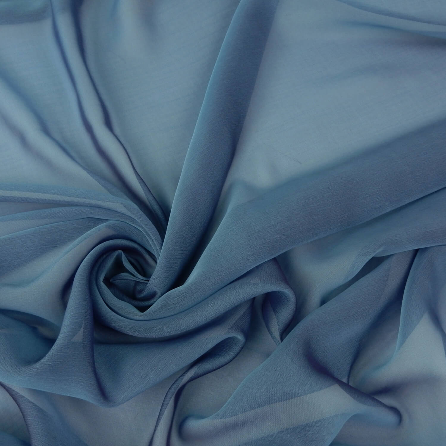 Waterfall Two Tone Chiffon Fabric Blue/Red, by the yard - Image 5