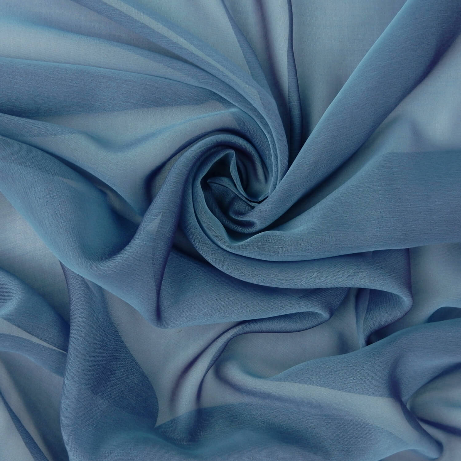 Waterfall Two Tone Chiffon Fabric Blue/Red, by the yard