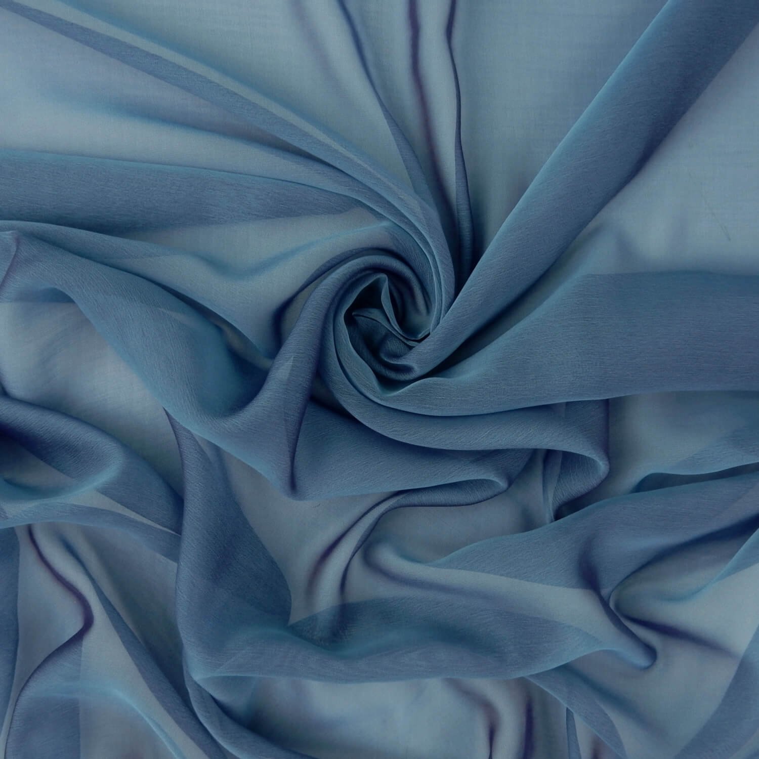 Waterfall Two Tone Chiffon Fabric Blue/Red, by the yard - Image 4