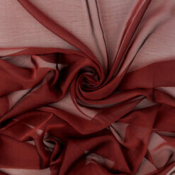 Waterfall Two Tone Chiffon Fabric Red/Black, by the yard